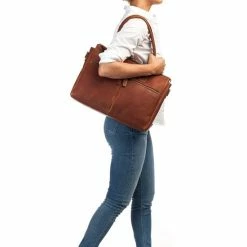 Flash-uitverkoop ❤️ Burkely Antique Avery Unisex Schoudertas 15,6'' Laptoptas - Cognac 🎁 -tassen-dames Verkoop 550x550 107