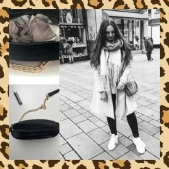 Flash-uitverkoop 🔔 Fliex Schoudertas Damestas Fluweel - Grijs - Ritssluiting ✨ -tassen-dames Verkoop 550x550 15