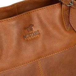 Goedkoopste ✔️ Mustang Memphis - Shopper - Damestas - Leren Tas - Cognac 🛒 -tassen-dames Verkoop 550x550 158