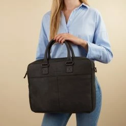 Hete verkoop 😀 Micmacbags Malmö Laptoptas 15,6 Inch (38 Cm) - Zwart 🔔 -tassen-dames Verkoop 550x550 193