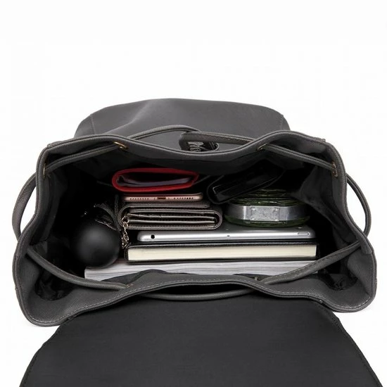 Goedkoopste 𧨠Miss LuLu Rugzak - Dames Rugtas - Kwalitatieve Kunstleren Rug Tas - Grijs (E1669 GY) β 5 Goedkoopste 𧨠Miss LuLu Rugzak - Dames Rugtas - Kwalitatieve Kunstleren Rug Tas - Grijs (E1669 GY) β - Afbeelding 5