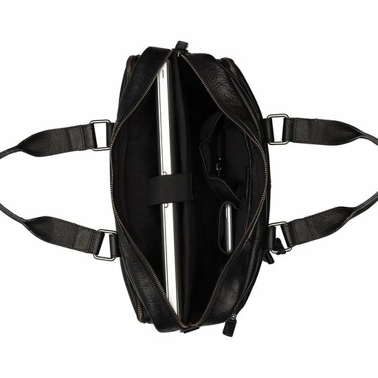 Gloednieuw β¨ Burkely Antique Avery Unisex Laptoptas 15,6'' - Zwart π 4 Gloednieuw β¨ Burkely Antique Avery Unisex Laptoptas 15,6'' - Zwart π - Afbeelding 4