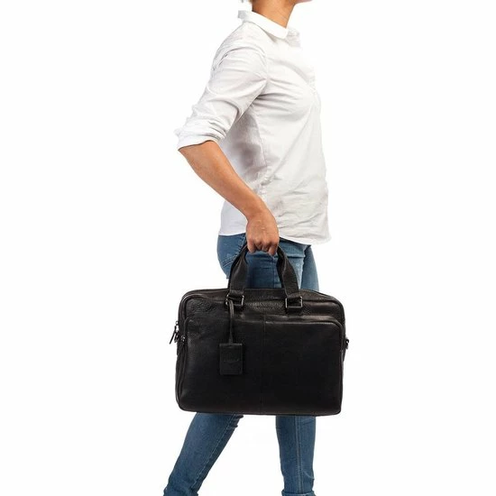 Gloednieuw β¨ Burkely Antique Avery Unisex Laptoptas 15,6'' - Zwart π 10 Gloednieuw β¨ Burkely Antique Avery Unisex Laptoptas 15,6'' - Zwart π - Afbeelding 10