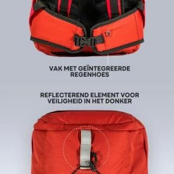 Nieuw 💯 BAKBAGS Stockholm Sport Rugzak Met Laptop Vak En Regenhoes - 25 Liter Inhoud - Geschikt Voor 13 Tm 17 Inch Laptops - Praktisch & Stijlvol Met 10 Vakken En Incl. Accessoires - Duurzaam & Gerecycled Materiaal - Rood-Zwart ✔️ -tassen-dames Verkoop 550x550 28