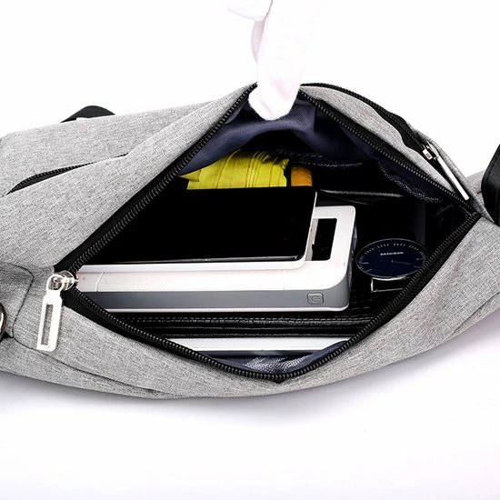 Flash-uitverkoop π Q-bag Crossbody Small-Bag! Casual Tas - Grijs - Moderne Multifunctionele Schoudertas π 4 Flash-uitverkoop π Q-bag Crossbody Small-Bag! Casual Tas - Grijs - Moderne Multifunctionele Schoudertas π - Afbeelding 4