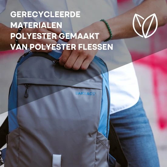 Beste deal π BAKBAGS Amsterdam Laptop Rugzak Voor 13 Tm 17 Inch Laptops - Laptoptas Incl Accessoires En Regenhoes - 10 Vakken - 25 Liter Inhoud - Duurzaam & Gerecycled Materiaal - Blauw-Grijs π 6 Beste deal π BAKBAGS Amsterdam Laptop Rugzak Voor 13 Tm 17 Inch Laptops - Laptoptas Incl Accessoires En Regenhoes - 10 Vakken - 25 Liter Inhoud - Duurzaam & Gerecycled Materiaal - Blauw-Grijs π - Afbeelding 6