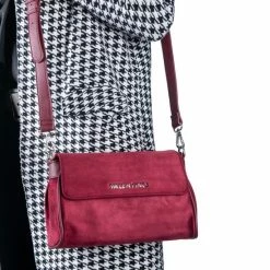 Nieuw 🥰 Valentino Bags Thai Dames Schoudertas - Bordeaux 🛒 -tassen-dames Verkoop 550x550 394