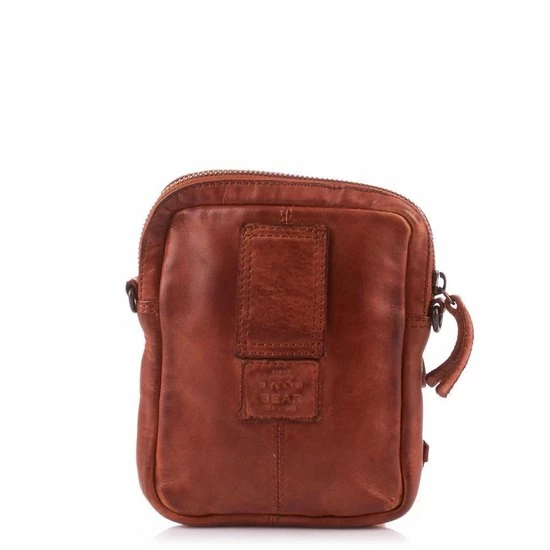 Begroting 𧨠Bear Design Vikas Leren Crossbodytas / Schoudertas - Cognac π 8 Begroting 𧨠Bear Design Vikas Leren Crossbodytas / Schoudertas - Cognac π - Afbeelding 8