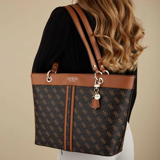 Uitgang π Guess Noelle Elite Tote Handtassen - Bruin π 2 Uitgang π Guess Noelle Elite Tote Handtassen - Bruin π - Afbeelding 2