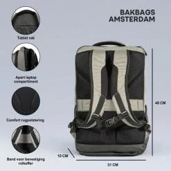 Goedkoop 👏 BAKBAGS Laptop Rugzak 25 Liter | Rugzak Met Laptopvak Voor Naar School Of Werk | Geschikt Tot 17 Inch Laptops | Gerecycled Polyester 🤩 -tassen-dames Verkoop 550x550 47