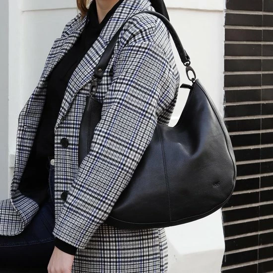 Promo β¨ Bear Design Kirsten Leren Schoudertas / Hobotas / Buideltas - Cognac π 5 Promo β¨ Bear Design Kirsten Leren Schoudertas / Hobotas / Buideltas - Cognac π - Afbeelding 5