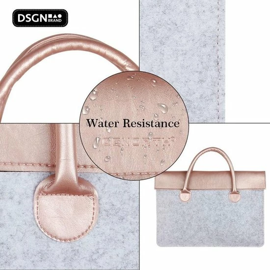 Flash-uitverkoop 🥰 Laptoptas Soft Sleeve Vilt 13 14 Inch - DSGN BRAND® CLSSC134 - Grijs Roze - Apple MacBook Air Pro Laptop Sleeve Case Hoes - Leer 🎉 3 Flash-uitverkoop 🥰 Laptoptas Soft Sleeve Vilt 13 14 Inch - DSGN BRAND® CLSSC134 - Grijs Roze - Apple MacBook Air Pro Laptop Sleeve Case Hoes - Leer 🎉 - Afbeelding 3