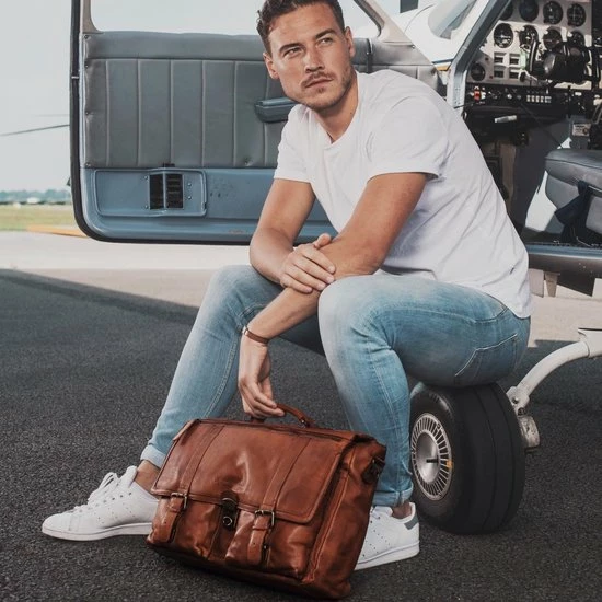 Begroting π₯ The Chesterfield Brand Leren Aktetas Cognac Quinten Black Label π 8 Begroting π₯ The Chesterfield Brand Leren Aktetas Cognac Quinten Black Label π - Afbeelding 8