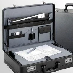 Goedkoopste 👍 D&N Aktekoffer Met Schrijfplateau - Zwart 😉