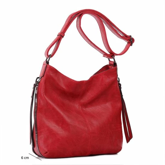 Korting βοΈ Merkloos Ines Delaure Crossbody Dames Tas Rood Met Instelbare Riem π₯ 3 Korting βοΈ Merkloos Ines Delaure Crossbody Dames Tas Rood Met Instelbare Riem π₯ - Afbeelding 3