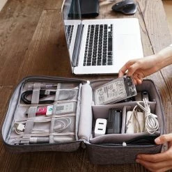 Beste recensies van 🛒 Elektronica & Accessoires Organizer Tas - Kabel Organizer Tas - Kabeltas - Grijs - Vwist 😍
