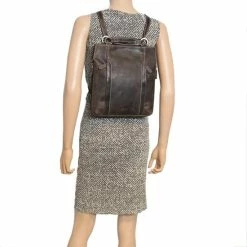 Beste recensies van 🛒 Arrigo Rugtas Leer Of Schoudertas Leer Donkerbruin - Rugzak Leer Anti-Diefstal - Groter Te Maken Met 2 Zij Ritsen 😍 -tassen-dames Verkoop 550x550 594