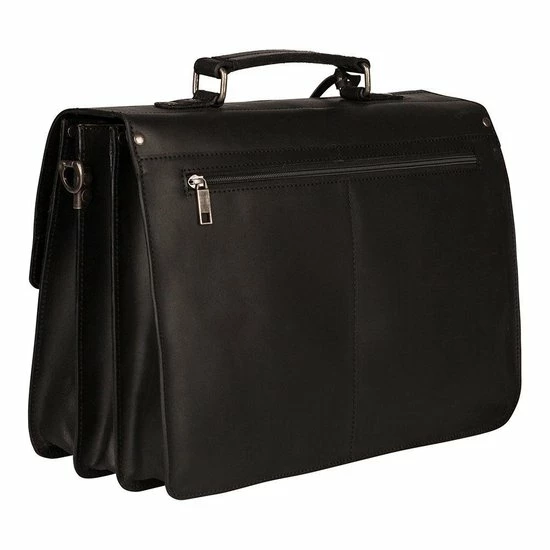 Beste deal 𧨠Burkely Vintage Dean Briefcase 3-Comp - Aktetas - Zwart π― 6 Beste deal 𧨠Burkely Vintage Dean Briefcase 3-Comp - Aktetas - Zwart π― - Afbeelding 6
