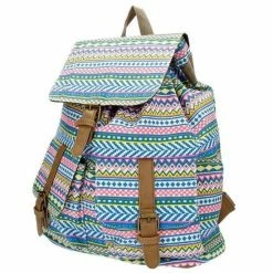 Nieuw 🎉 Beagles Canvas Rugzak Neon Aztec 🔥