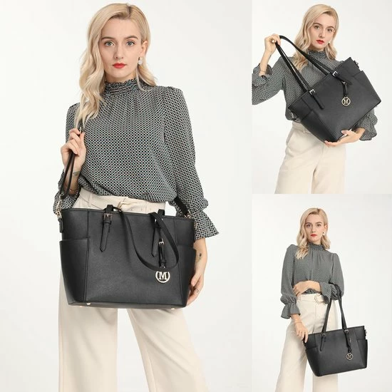 Uitgang π Miss Lulu Dames Schoudertas - Handtas - Laptoptas 13.3" – Zwart (LM1642 BK) π 3 Uitgang π Miss Lulu Dames Schoudertas - Handtas - Laptoptas 13.3" – Zwart (LM1642 BK) π - Afbeelding 3