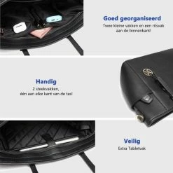 Uitgang π Miss Lulu Dames Schoudertas - Handtas - Laptoptas 13.3" – Zwart (LM1642 BK) π 19 Uitgang π Miss Lulu Dames Schoudertas - Handtas - Laptoptas 13.3" – Zwart (LM1642 BK) π -tassen-dames Verkoop 550x550 724