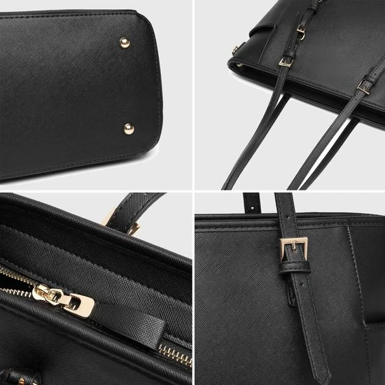 Uitgang π Miss Lulu Dames Schoudertas - Handtas - Laptoptas 13.3" – Zwart (LM1642 BK) π 9 Uitgang π Miss Lulu Dames Schoudertas - Handtas - Laptoptas 13.3" – Zwart (LM1642 BK) π - Afbeelding 9