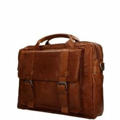 Promo 🔥 Spikes & Sparrow Laptoptas / Werktas / Aktetas - Bronco - 15.4 Inch - Leer - Cognac 😀 -tassen-dames Verkoop 550x550 766