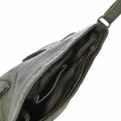 Coupon 🎉 Bear Design Medium Schoudertas / Crossbody Tas Dames - Leer - Cow Lavato - Groen 😍 -tassen-dames Verkoop 550x550 814