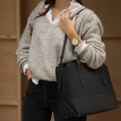 Gloednieuw 𧨠Violet Hamden Essential Bag Dames Shopper Kunststof - Zwart π 19 Gloednieuw 𧨠Violet Hamden Essential Bag Dames Shopper Kunststof - Zwart π -tassen-dames Verkoop 550x550 824