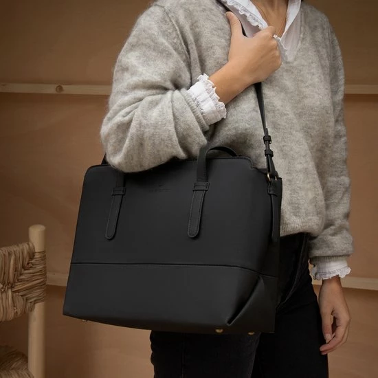 Gloednieuw 𧨠Violet Hamden Essential Bag Dames Shopper Kunststof - Zwart π 16 Gloednieuw 𧨠Violet Hamden Essential Bag Dames Shopper Kunststof - Zwart π - Afbeelding 16