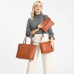 Kopen 🔥 Miss Lulu Handtas | Crossbodytas | Clutch | Portemonnee - Damestas 4-delige Set - Kunstleer - Grote Capaciteit - Zwart (LG6931 BK) 🥰 -tassen-dames Verkoop 550x550 871