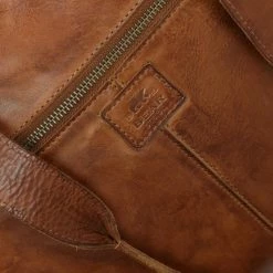 Beste Pirce 👏 Bear Design Lia Leren Dames Schoudertas / Laptoptas 13,3" - Cognac 👏 -tassen-dames Verkoop 550x550 875