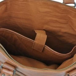 Beste Pirce 👏 Bear Design Lia Leren Dames Schoudertas / Laptoptas 13,3" - Cognac 👏 -tassen-dames Verkoop 550x550 877