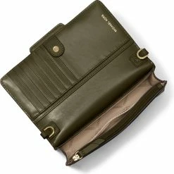 Nieuw ❤️ Michael Kors Dames Clutch / Handtas / Crossbody Tas - Heather - Groen 👍 -tassen-dames Verkoop 550x552 10