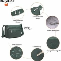 Gloednieuw 🔔 Bagwise® Schoudertas - Dames - 23cm X 30cm - (CR1238) -Groen ⌛ 13 Gloednieuw 🔔 Bagwise® Schoudertas - Dames - 23cm X 30cm - (CR1238) -Groen ⌛ -tassen-dames Verkoop 550x555 8