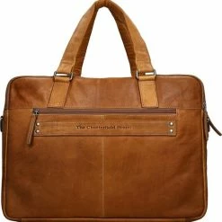 Uitgang 🔥 Chesterfield Misha Leren Laptoptas - 17 Inch - Cognac 🎉 -tassen-dames Verkoop 550x558 6