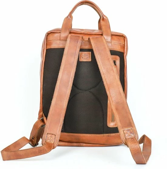 Beste Pirce π― Bear Design Maja Leren Rugzak - Cognac β 3 Beste Pirce π― Bear Design Maja Leren Rugzak - Cognac β - Afbeelding 3