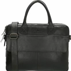 Uitgang π Micmacbags Porto Laptoptas 15,6 Inch (38 Cm) - Zwart π