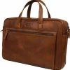 Hete verkoop 🎁 DSTRCT Leren Business Laptoptas - 15.6 Inch Laptopvak Met Rits - Cognac - Luxe Volnerfleder ✨