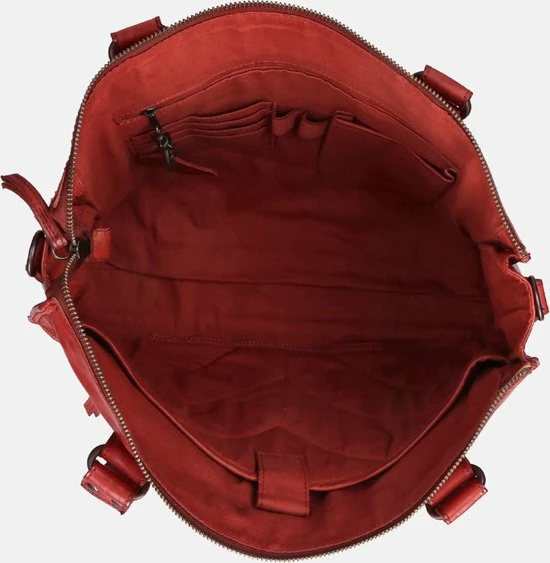 Nieuw π Bear Design Mea Leren Schoudertas / Laptoptas 13,3" - Rood π 7 Nieuw π Bear Design Mea Leren Schoudertas / Laptoptas 13,3" - Rood π - Afbeelding 7