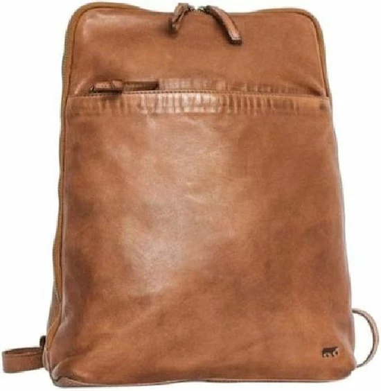 Nieuw 𧨠Bear Design Cow Lavato - Leren Rugtas - Cognac β 8 Nieuw 𧨠Bear Design Cow Lavato - Leren Rugtas - Cognac β - Afbeelding 8