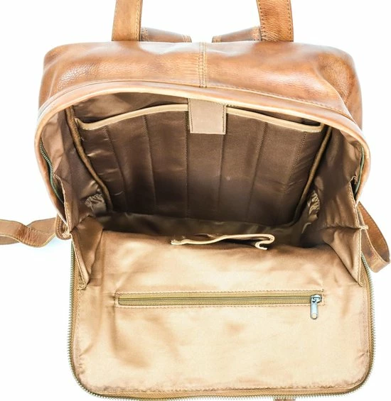 Beste Pirce π― Bear Design Maja Leren Rugzak - Cognac β 4 Beste Pirce π― Bear Design Maja Leren Rugzak - Cognac β - Afbeelding 4