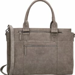 Coupon ✨ Enrico Benetti Nikki 66518 Laptoptas Met 14" Laptopvak En Tabletvak - Grijs 🧨