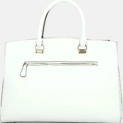 Top 10 ✨ GUESS Alexie Dames Crossbody TasHandtas Kunstleer - Wit 🌟 -tassen-dames Verkoop 550x566 4