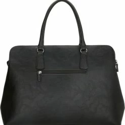 Coupon 💯 Charm London Bromley Schoudertas / Laptoptas - 15,6 Inch - Zwart 🎁 -tassen-dames Verkoop 550x567 1