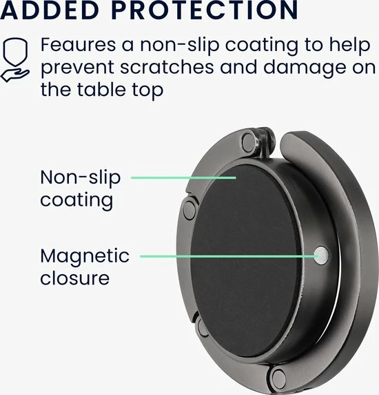 Aanbiedingen βοΈ Kwmobile Tashanger Voor Tafels - 2 Stuks - Uitvouwbare Tasophanger - Draagbare Tassenhaak - Hang Je Tas Veilig Op In Restaurant En Bar - In Mat Zwart π 7 Aanbiedingen βοΈ Kwmobile Tashanger Voor Tafels - 2 Stuks - Uitvouwbare Tasophanger - Draagbare Tassenhaak - Hang Je Tas Veilig Op In Restaurant En Bar - In Mat Zwart π - Afbeelding 7