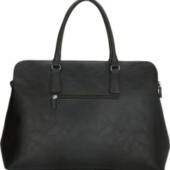 Coupon 💯 Charm London Bromley Schoudertas / Laptoptas - 15,6 Inch - Zwart 🎁 -tassen-dames Verkoop 550x573 1