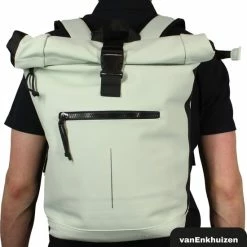 Hete verkoop 🥰 Van Enkhuizen VanEnkhuizen Rolltop Rugzak Met Laptopvak 15,6 Inch - 20 Liter - Waterafstotend En Thermo Materiaal - Mint 🛒 -tassen-dames Verkoop 550x576 3