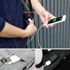 Beste Verkoop 😀 Tigernu Trendy - Laptop Rugzak 15,6 Inch - Rugtas - Laptoptas - Grijs - Rugzak Heren Vrouwen - Anti Diefstal USB 🔔 -tassen-dames Verkoop 550x578 8