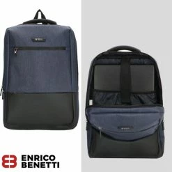 Promo ❤️ Enrico Benetti Belfast 62095 Laptoprugzak 15" - Blauw 🤩 -tassen-dames Verkoop 550x579 5